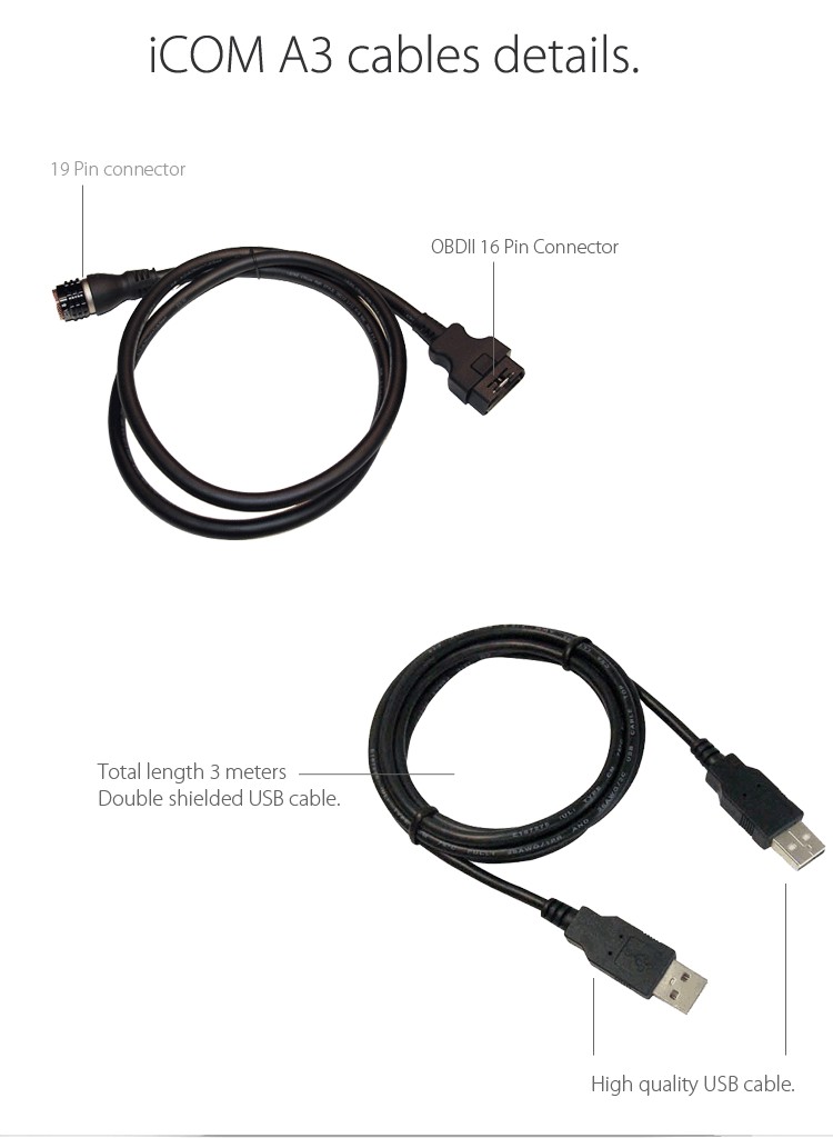 BMW ICOM A3 Cables
