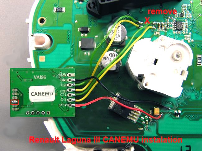 CANEMU CAN Filter Renault Laguna III connection