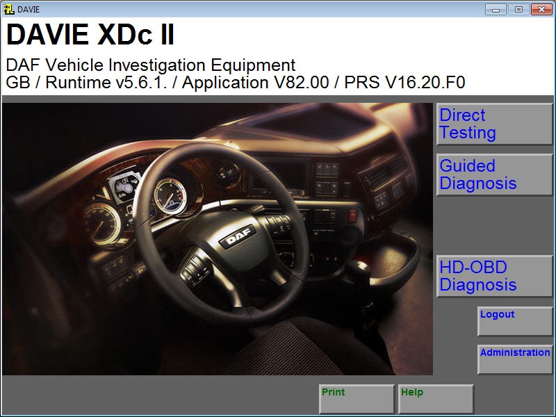 DAF VCI Lite (V1) Software