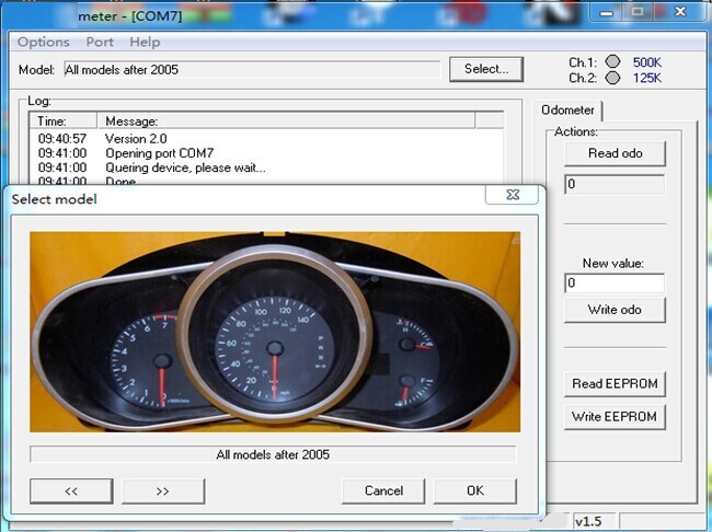 Mazda OBD2 Odometer Correct and Airbag Module Repair Tool