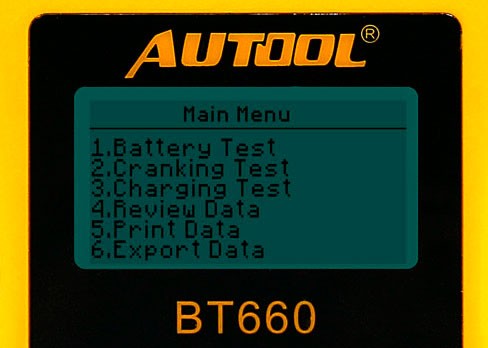 AUTOOL BT660 Main Functions